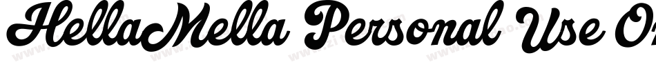 HellaMella Personal Use Only字体转换